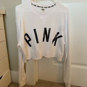 NWT PINK Cropped Sweatshirt